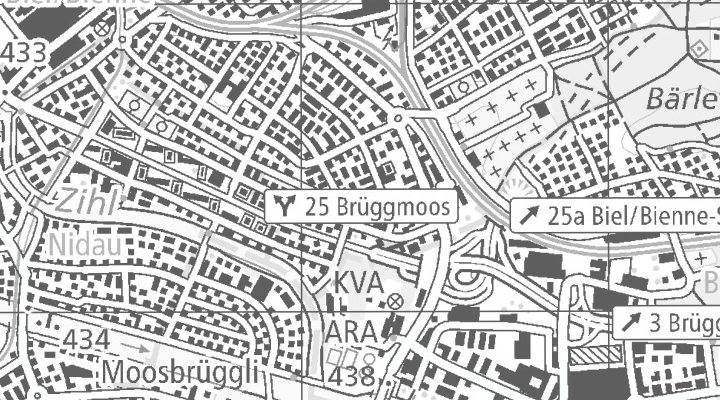 Kartenausschnitt: Wilhelm-Kutter-Weg 40, 2503 Biel/Bienne