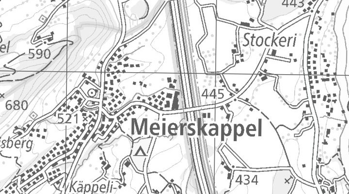 Kartenausschnitt: Hellmühlestrasse 4, 6344 Meierskappel