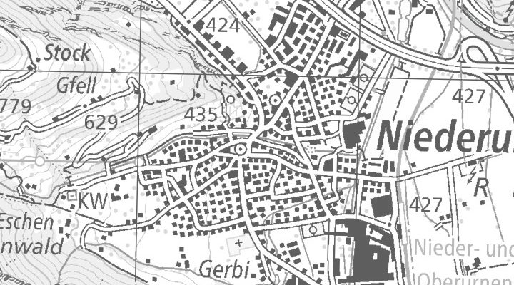Kartenausschnitt: Fabrikstrasse 2, 8867 Niederurnen