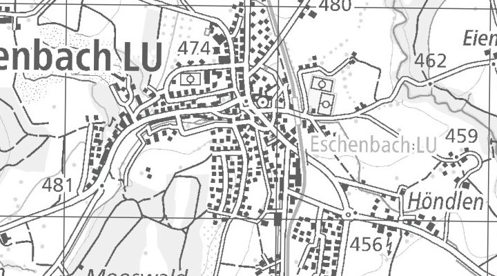 Kartenausschnitt: Alte Kantonsstrasse 7, 6274 Eschenbach LU