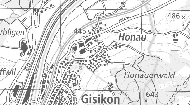 Kartenausschnitt: Gwärbstrasse 2, 6038 Honau