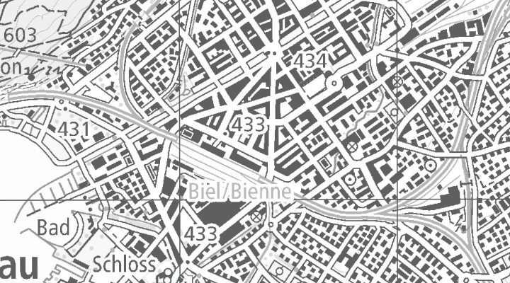 Kartenausschnitt: Hans-Hugi-Strasse 4, 2502 Biel/Bienne