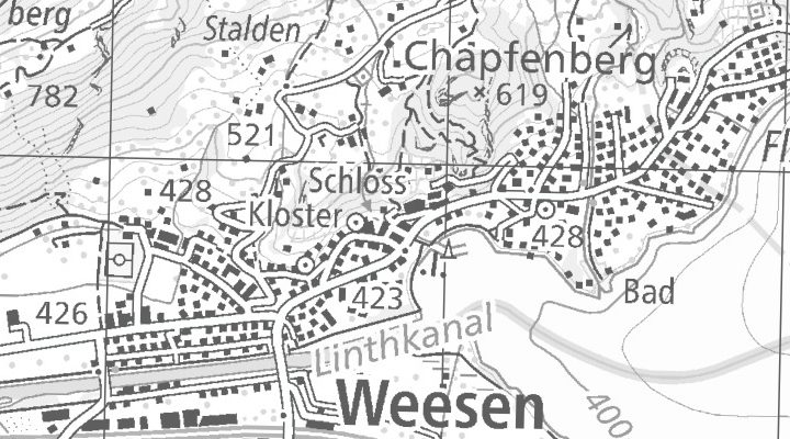 Kartenausschnitt: 8872 Weesen