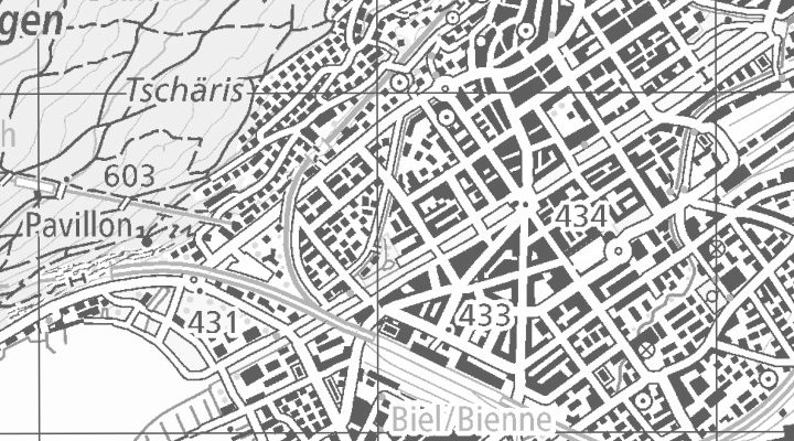 Kartenausschnitt: Spitalstrasse 18, 2502 Biel