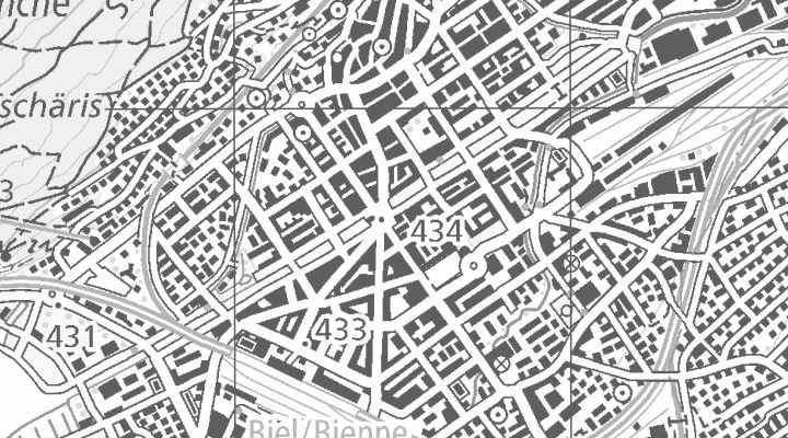 Kartenausschnitt: Zentralstrasse 49, 2502 Biel