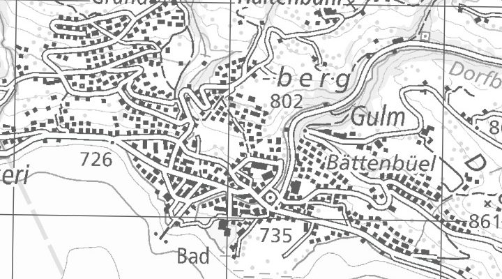Kartenausschnitt: Ratenstrasse, 6315 Oberägeri / ZG