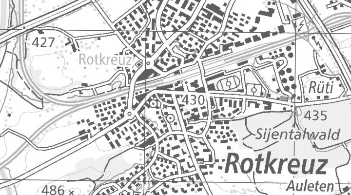 Kartenausschnitt: 6343 Rotkreuz