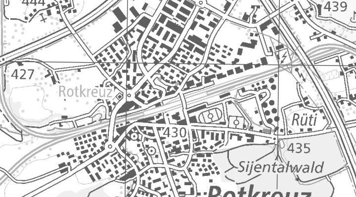 Kartenausschnitt: 6343 Rotkreuz