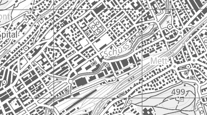 Kartenausschnitt: Nicolas G. Hayek Strasse 1 CH, 2502 Biel/Bienne