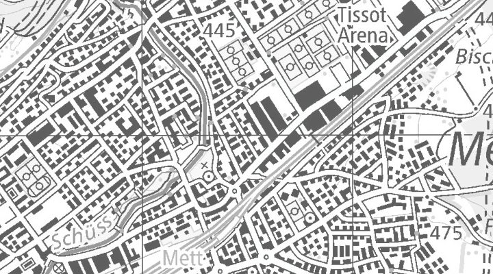 Kartenausschnitt: Zürichstrasse 17, 2504 Biel/Bienne