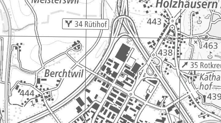Kartenausschnitt: Industriestrasse 11, 6343 Rotkreuz