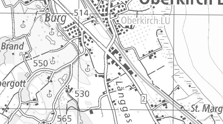 Kartenausschnitt: Länggasse 3, 6208 Oberkirch
