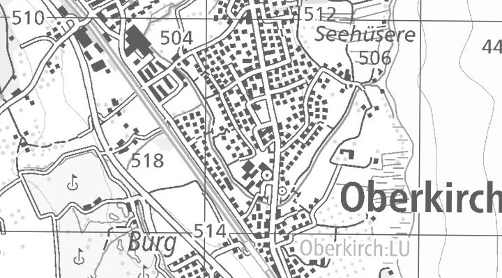 Kartenausschnitt: Bahnhstrasse 40, 6208 Oberkirch