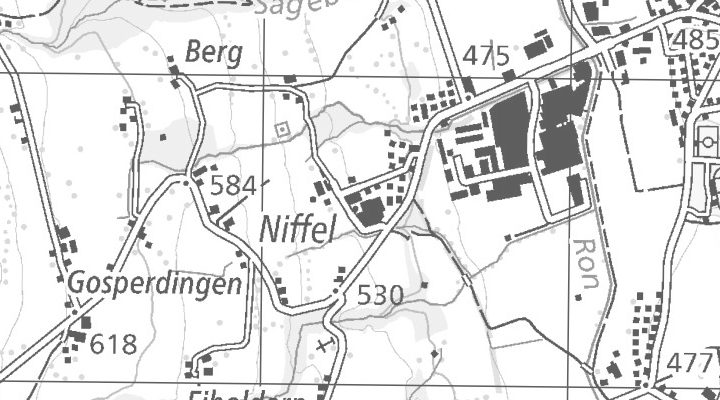 Kartenausschnitt: Niffel 18, 6280 Römerswil