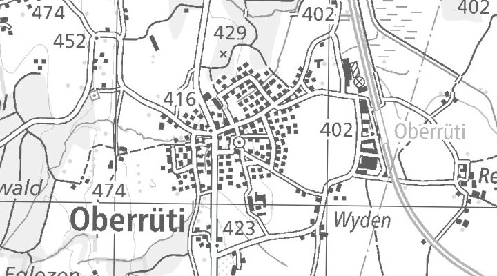 Kartenausschnitt: Oberrüti