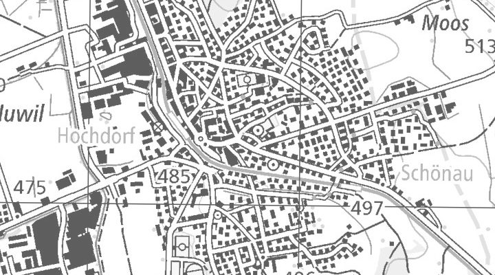 Kartenausschnitt: 6280 Hochdorf