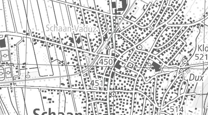 Kartenausschnitt: Bahnhofstrasse 15, 9494 Schaan