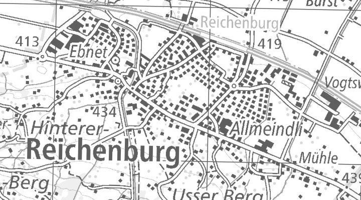 Kartenausschnitt: Vogtswisstrasse 1, 8864 Reichenburg