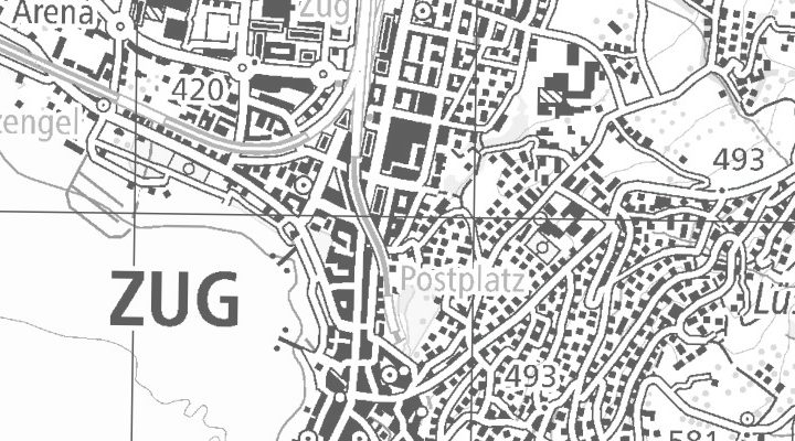 Kartenausschnitt: 6300 Zug