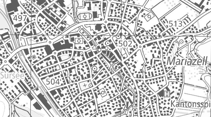 Kartenausschnitt: 6210 Sursee