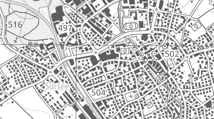 Kartenausschnitt: Bahnhofstrasse 28, 6210 Sursee