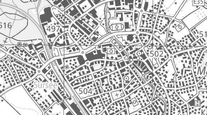 Kartenausschnitt: Bahnhofstrasse 20, 6210 Sursee