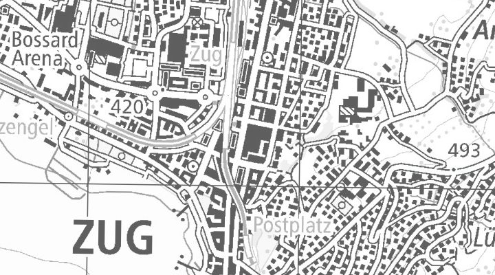 Kartenausschnitt: Baarerstrasse 20, 6300 ZG Zug