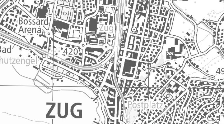 Kartenausschnitt: Bahnhofplatz, 6300 Zug
