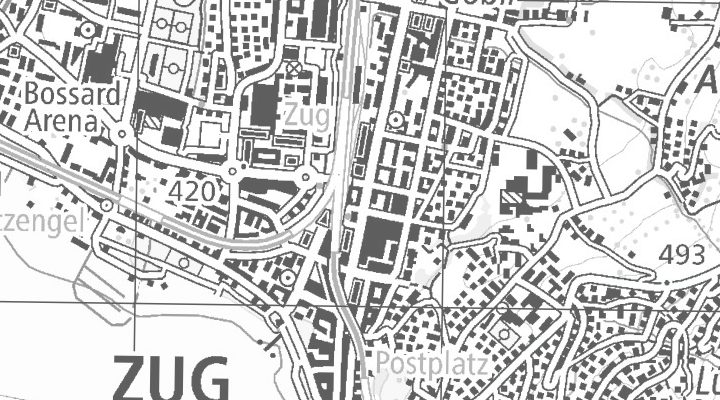 Kartenausschnitt: Baarerstrasse 45, 6300 Zug