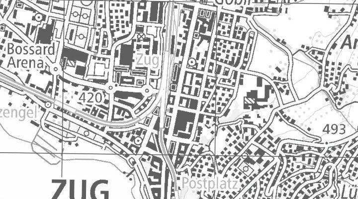 Kartenausschnitt: Baarerstrasse, 36, 6300 Zug