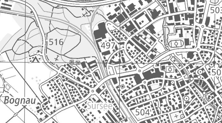 Kartenausschnitt: Industriestrasse 12, 6210 Sursee