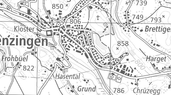 Kartenausschnitt: Alte Landstrasse 2a, 6313 Menzingen