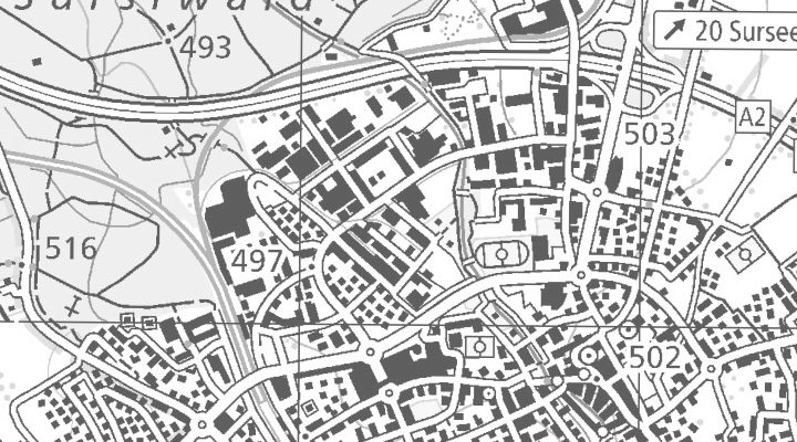 Kartenausschnitt: Kornfeldstrasse 4, 6210 Sursee