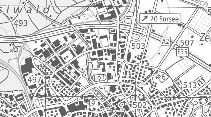 Kartenausschnitt: Zeughausstrasse 5, 6210 Sursee