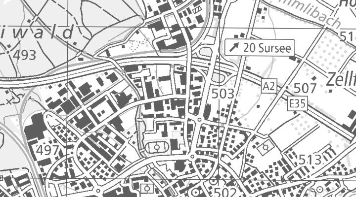 Kartenausschnitt: Zeughausstrasse, 6210 Sursee