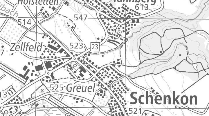 Kartenausschnitt: Schenkon