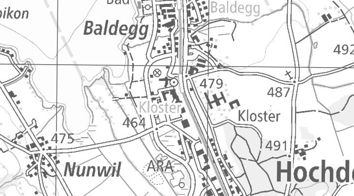 Kartenausschnitt: Alte Klosterstrasse 15, 6283 Baldegg