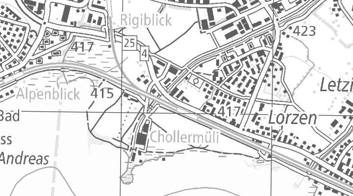Kartenausschnitt: Chamerstrasse 170, 6300 Zug