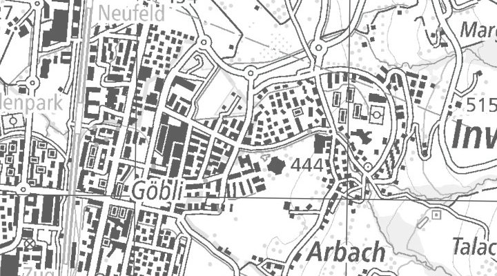 Kartenausschnitt: Inwilerriedstrasse 61, 6340 Baar