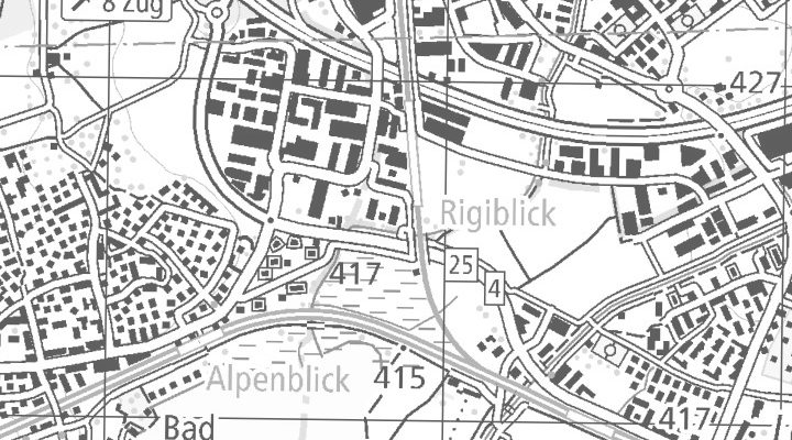 Kartenausschnitt: Hinterbergstrasse 20, 6312 Steinhausen