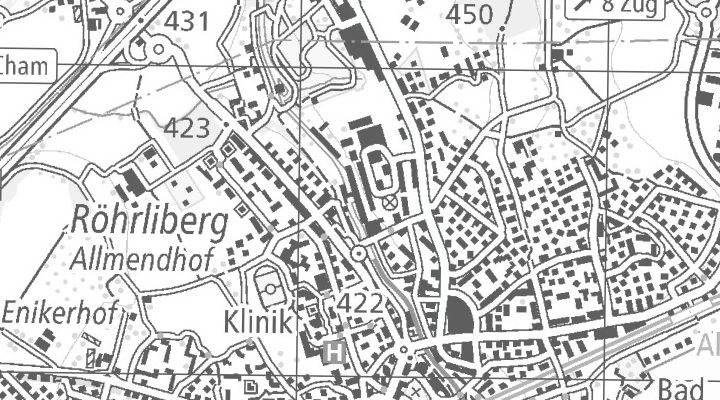 Kartenausschnitt: Cham