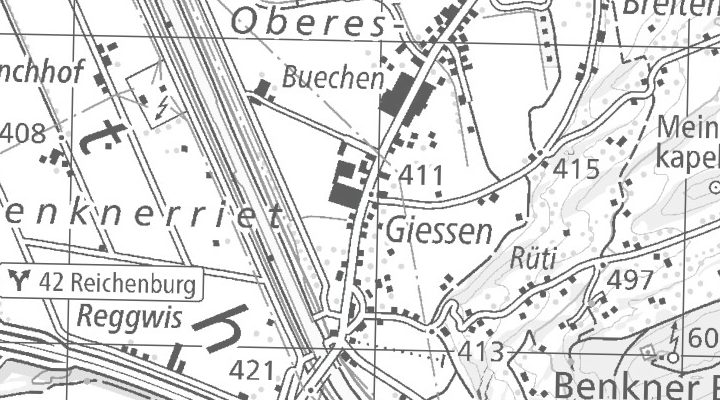 Kartenausschnitt: Neubruchstrasse 1, 8717 Benken SG