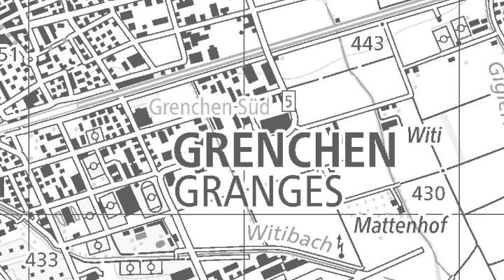 Kartenausschnitt: Neckarsulmstrasse 28, 2540 Grenchen