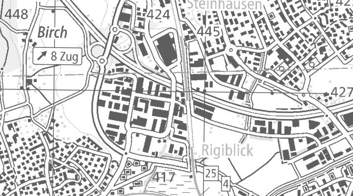 Kartenausschnitt: Hinterbergstrasse 36, 6312 Steinhausen