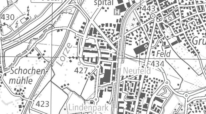 Kartenausschnitt: Oberneuhofstrasse, 6340 Baar