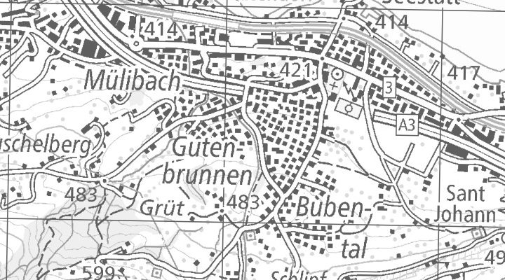 Kartenausschnitt: Talstrasse 8, 8852 Altendorf