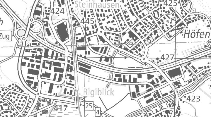 Kartenausschnitt: Sennweidstrasse 48, 6312 Steinhausen