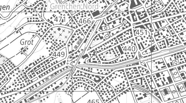 Kartenausschnitt: Bielstrasse 77, 2540 Grenchen