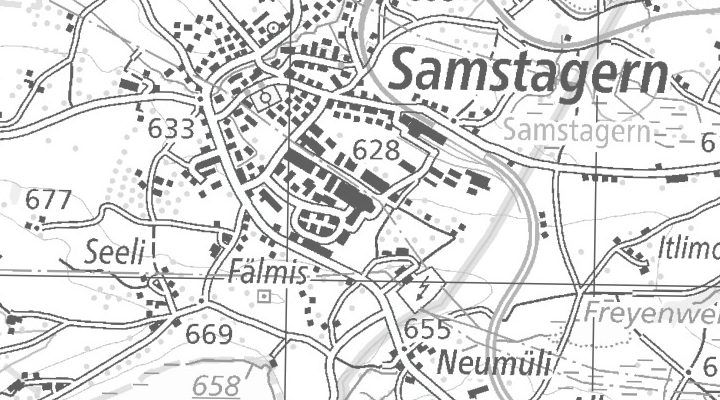 Kartenausschnitt: Weberrütistrasse 10, 8833 Samstagern