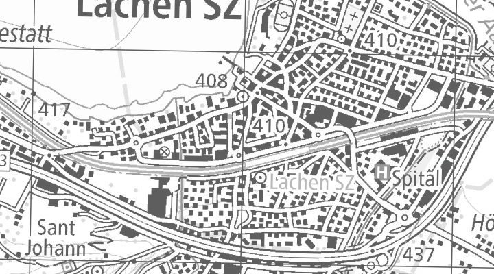 Kartenausschnitt: Hintere Bahnhofstrasse 15, 8853 Lachen SZ